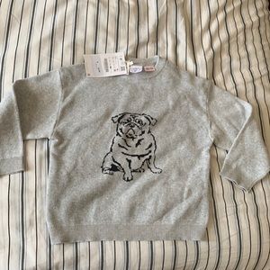 Toddler bull dog Zara sweater